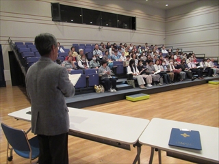 常総市水海道地区民生委員児童委員協議会 中久喜会長に常総水害当時の民生委員の活動についてお話しいただきました