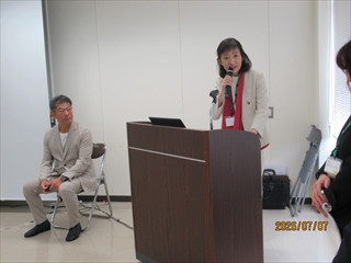 山川百合子草加市長様のご挨拶