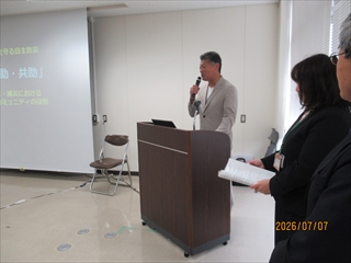 神達岳志常総市長の歓迎の挨拶